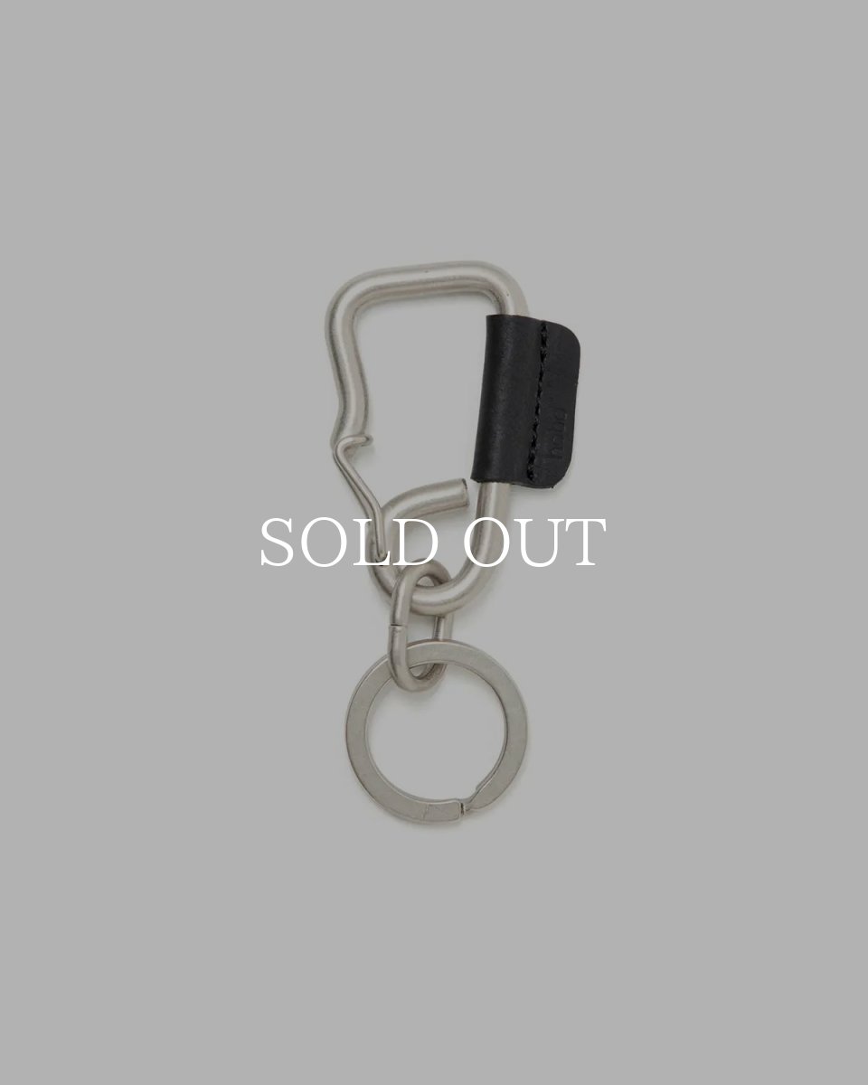 画像1: hobo  CARABINER KEY RING S with COW LEATHER (1)