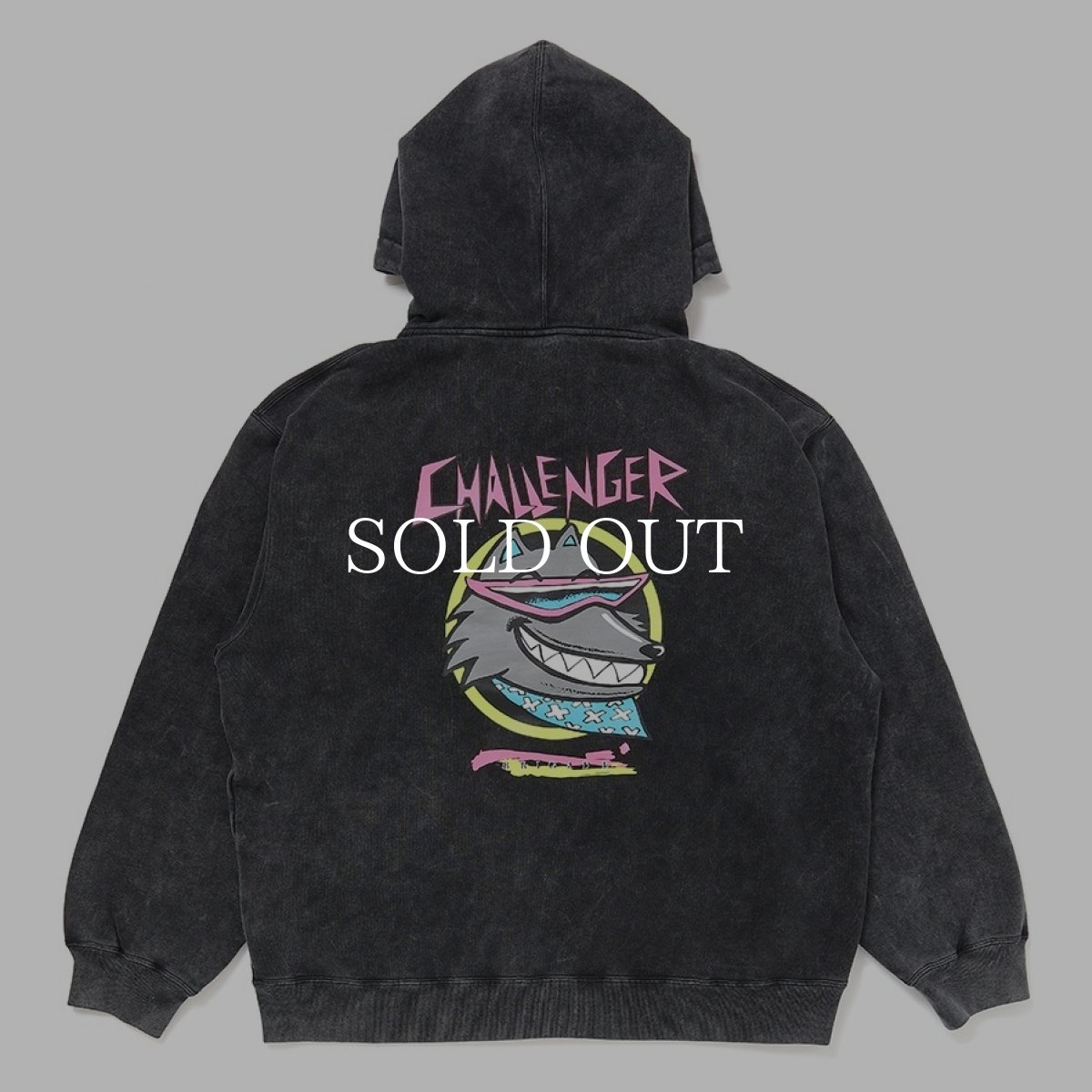画像1: CHALLENGER  NEON WOLF ZIP HOODIE (1)