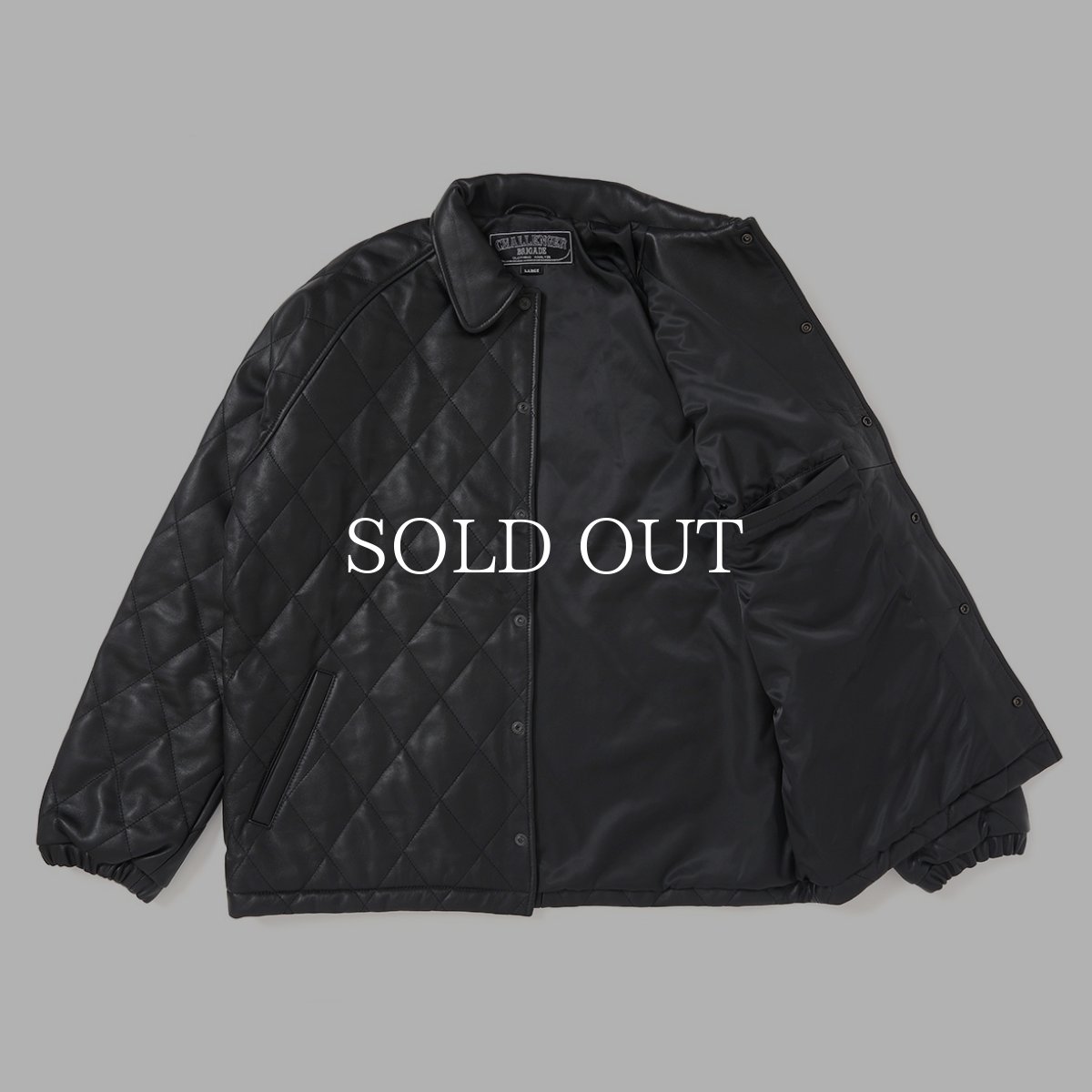 画像4: CHALLENGER  QUILTING LEATHER JACKET (4)