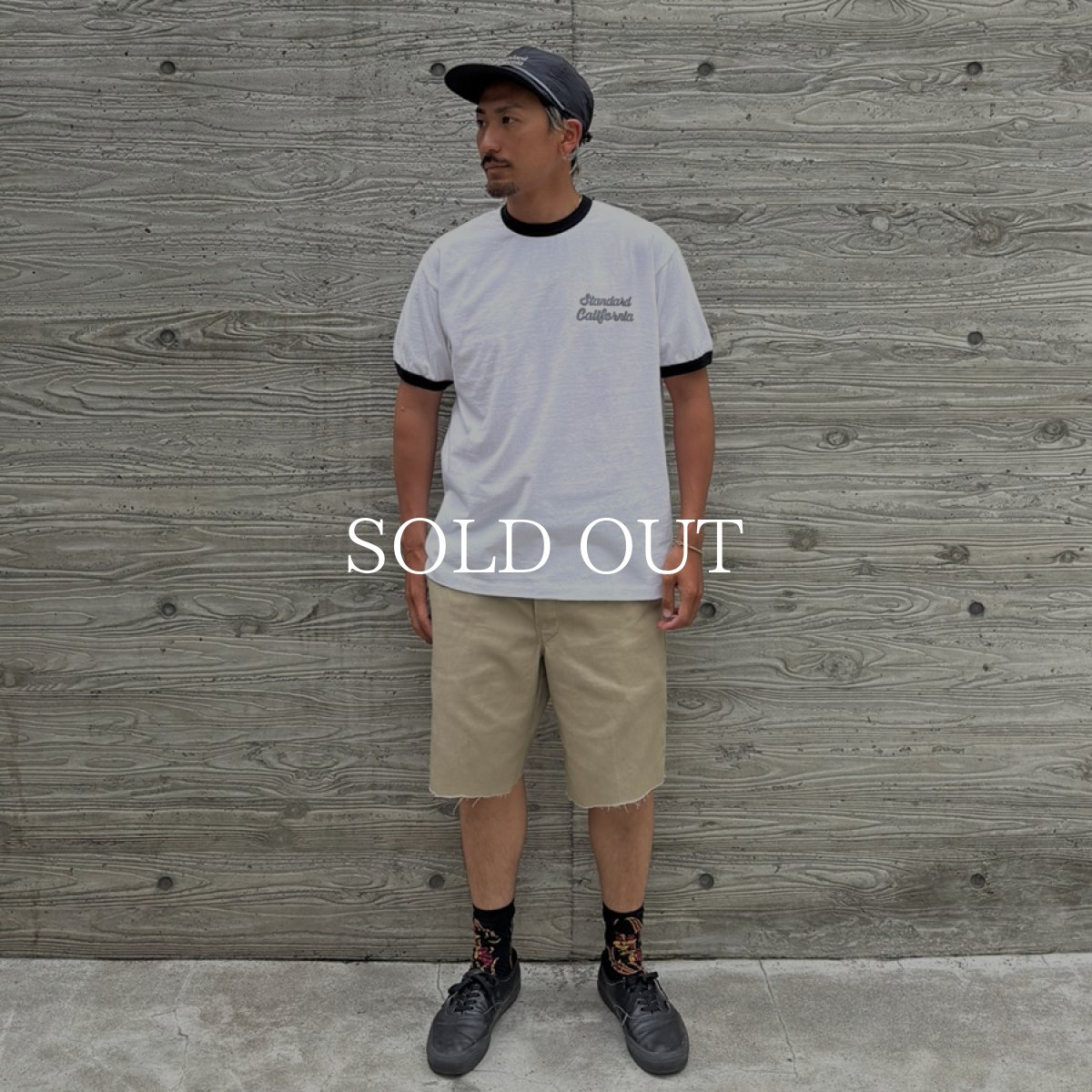 画像9: STANDARD CALIFORNIA  SD US Cotton Script Logo Ringer T (9)