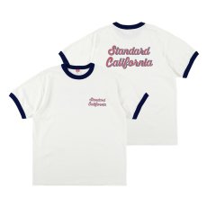 画像2: STANDARD CALIFORNIA  SD US Cotton Script Logo Ringer T (2)