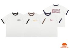 画像1: STANDARD CALIFORNIA  SD US Cotton Script Logo Ringer T (1)