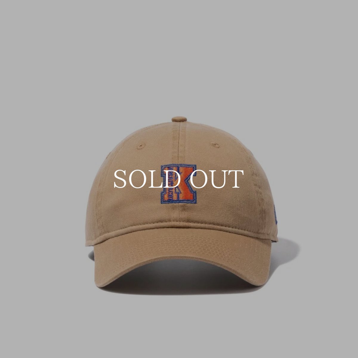 画像2: NEW ERA  9TWENTY KAMAITACHI かまいたち カレッジロゴ カーキ (2)