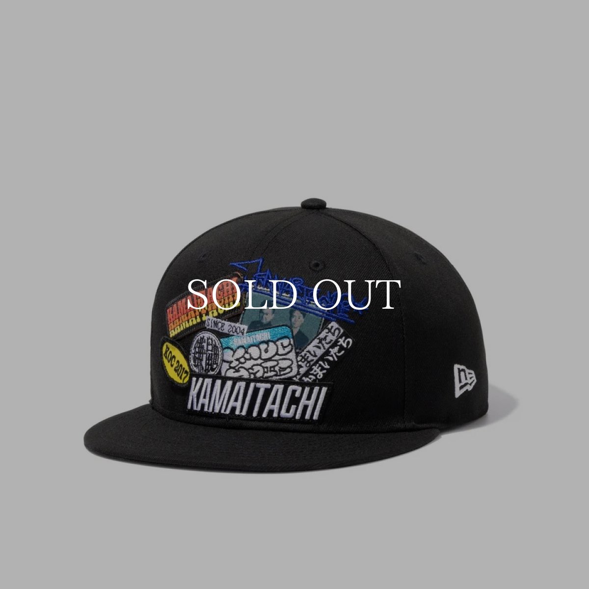 画像1: NEW ERA  9FIFTY KAMAITACHI かまいたち ステッカー ブラック (1)