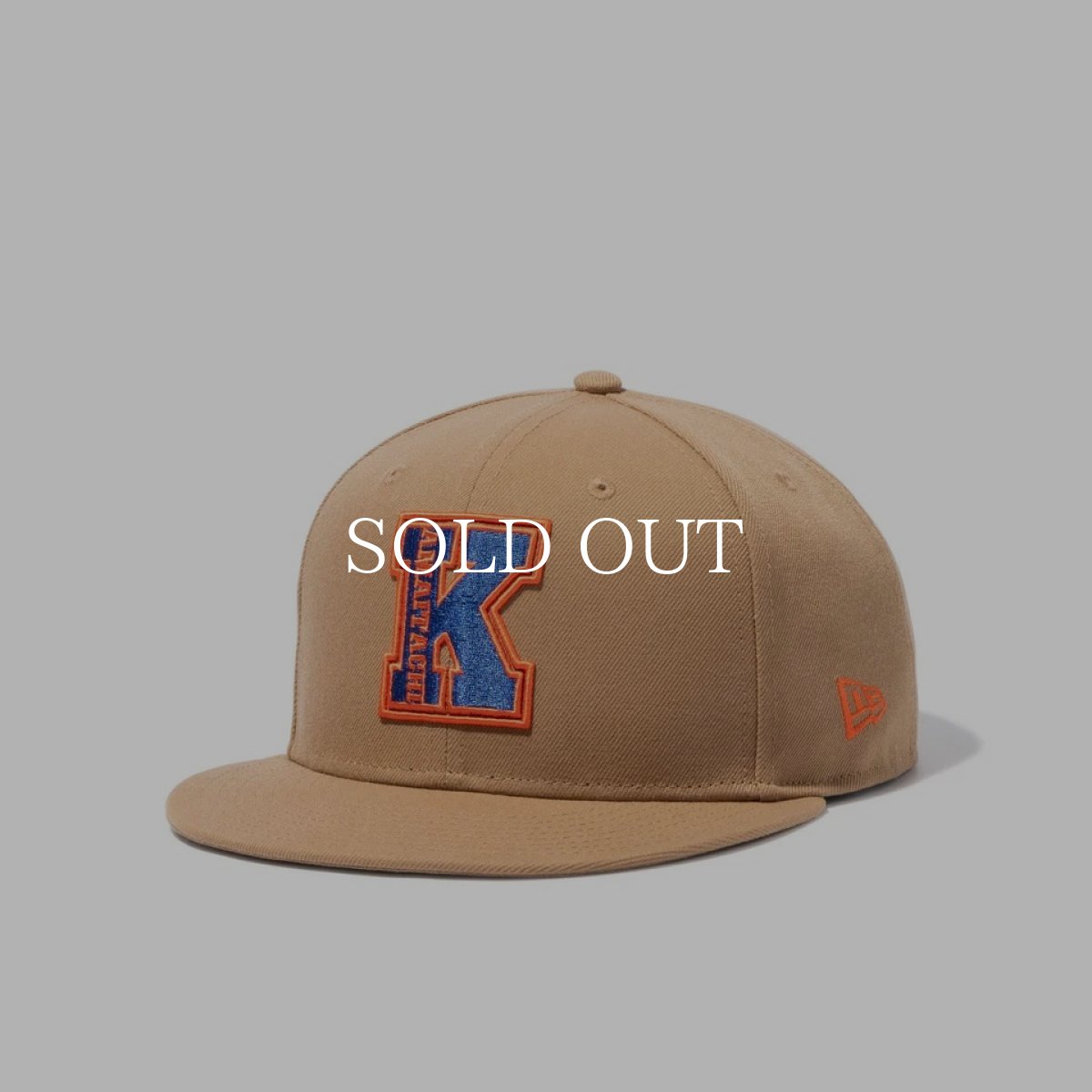 画像1: NEW ERA  9FIFTY KAMAITACHI かまいたち カレッジロゴ カーキ (1)