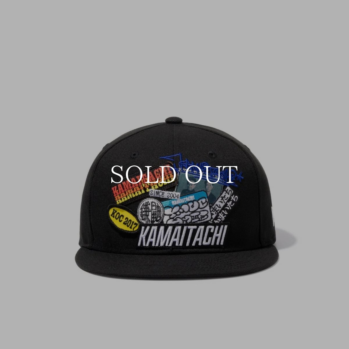 画像2: NEW ERA  9FIFTY KAMAITACHI かまいたち ステッカー ブラック (2)