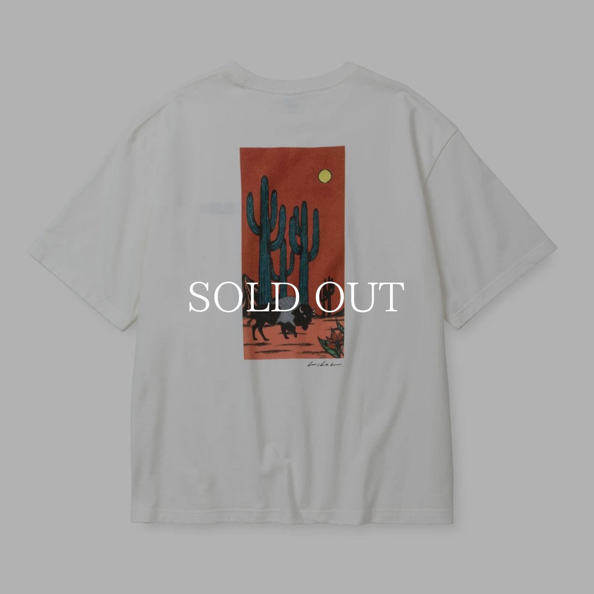 画像1: CALEE  × MIHO MURAKAMI DROP SHOULDER PRINT TEE (1)