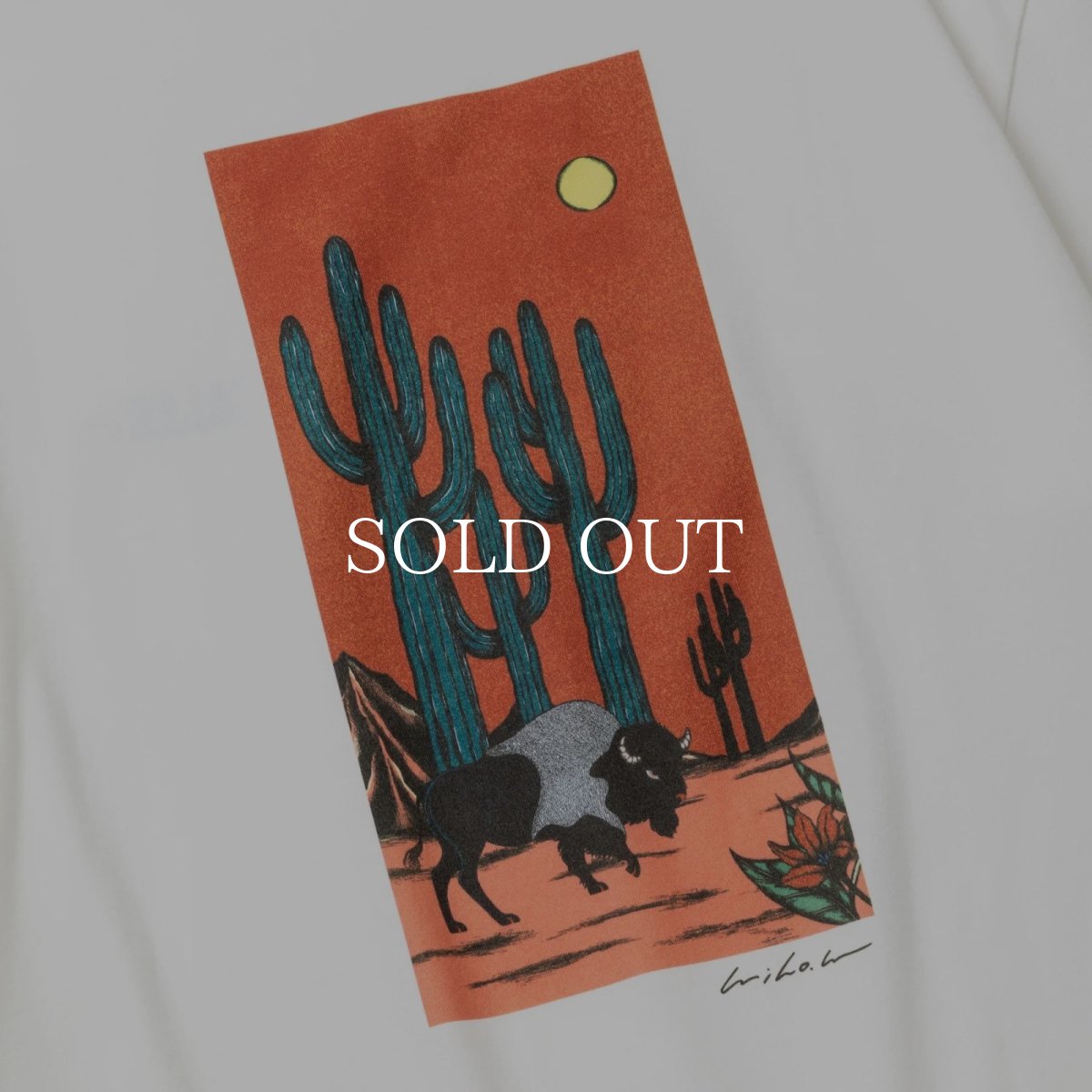 画像9: CALEE  × MIHO MURAKAMI DROP SHOULDER PRINT TEE (9)