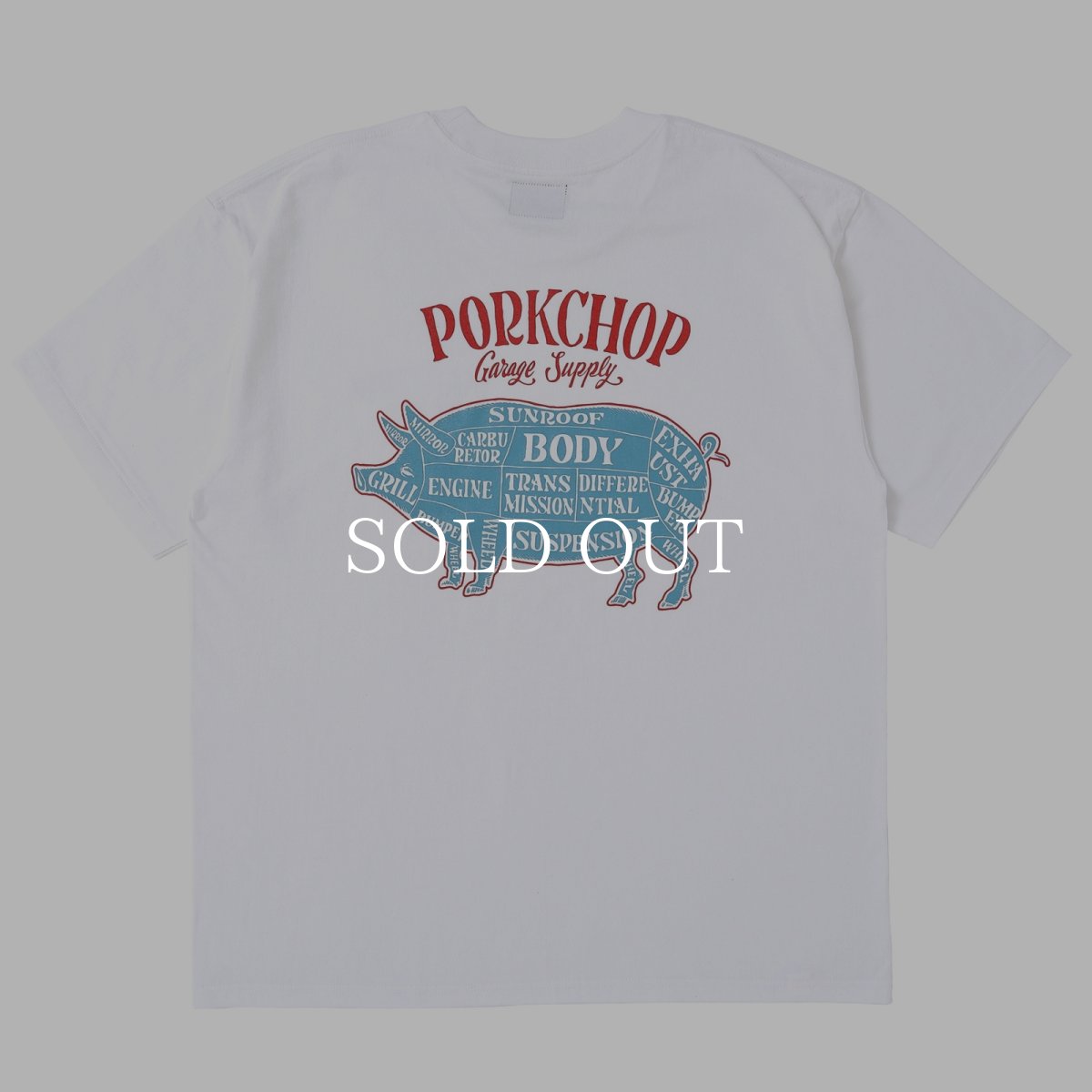 画像1: PORKCHOP GARAGE SUPPLY  PORK BACK TEE (1)