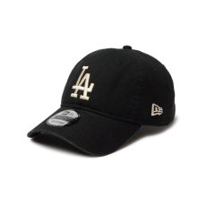 画像1: NEW ERA  9TWENTY Washed Duck ロサンゼルス・ドジャース ブラック (1)