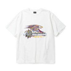 画像1: CALEE  BINDER NECK EAGLE LOGO VINTAGE TEE ＜NATURALLY PAINT DESIGN＞ (1)