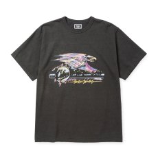 画像2: CALEE  BINDER NECK EAGLE LOGO VINTAGE TEE ＜NATURALLY PAINT DESIGN＞ (2)