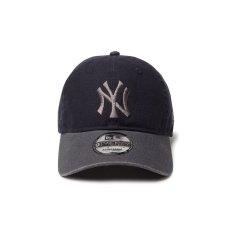 画像2: NEW ERA  9TWENTY Washed Duck ニューヨーク・ヤンキース ネイビー グラファイトバイザー (2)