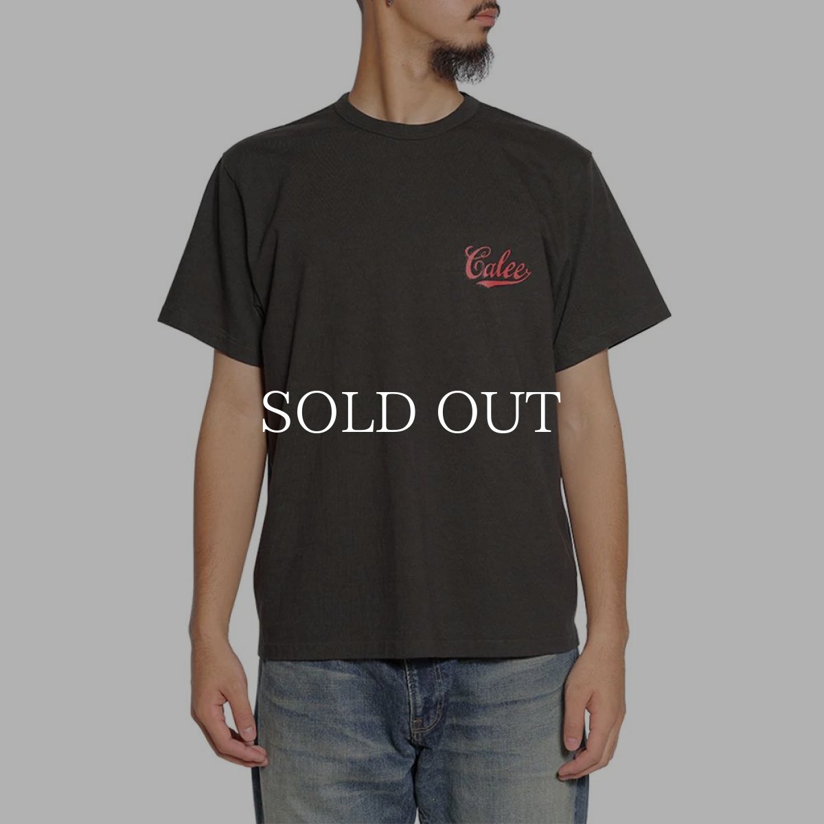 画像5: CALEE  BINDER NECK B.L EMBLEM LOGO VINTAGE TEE ＜NATURALLY PAINT DESIGN＞ (5)