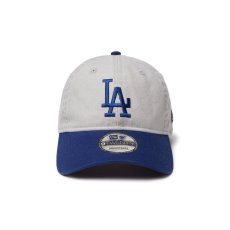 画像2: NEW ERA  9TWENTY Washed Duck ロサンゼルス・ドジャース グレー ダークロイヤルバイザー (2)