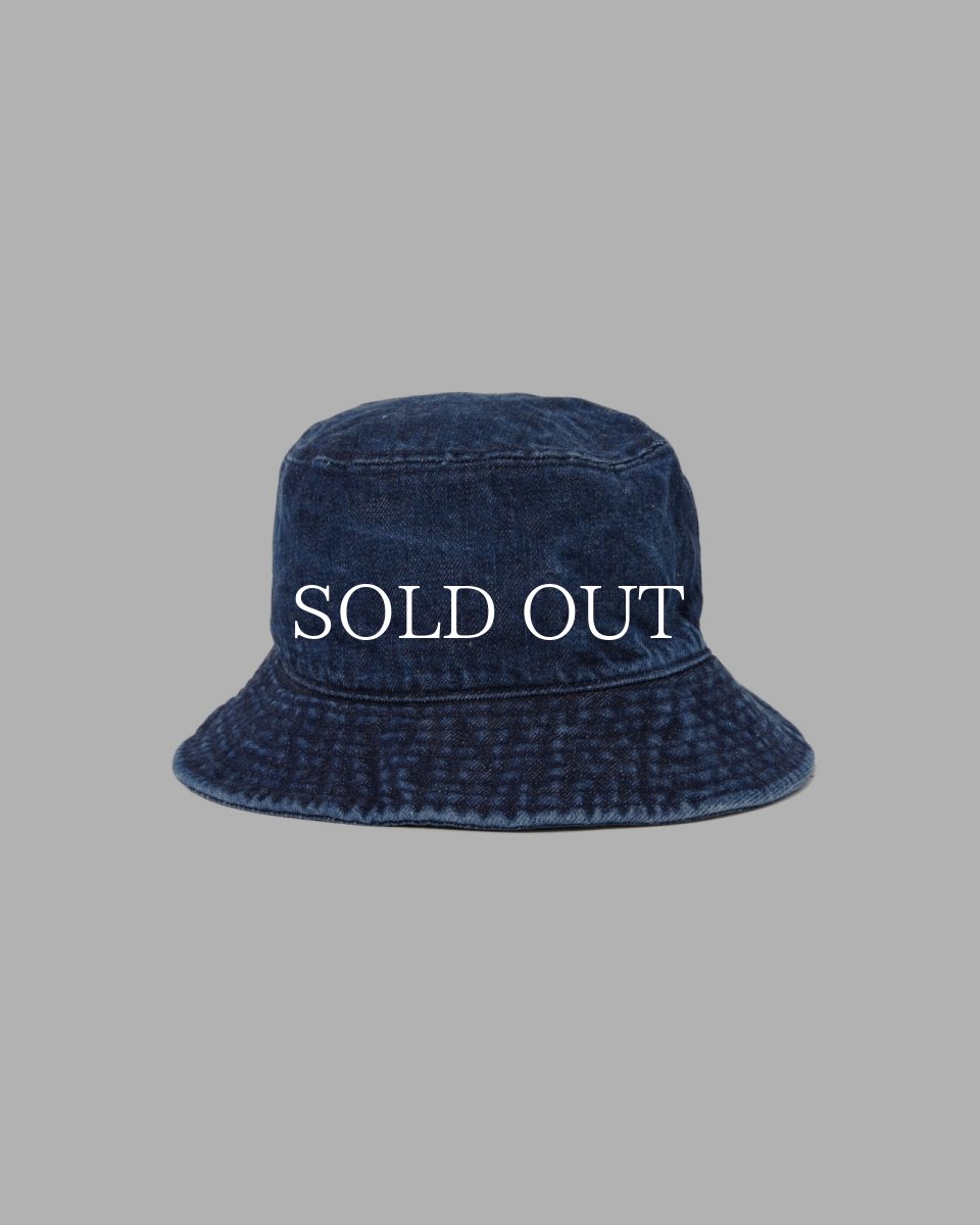 画像1: MASSES  DENIM HAT WASH (1)