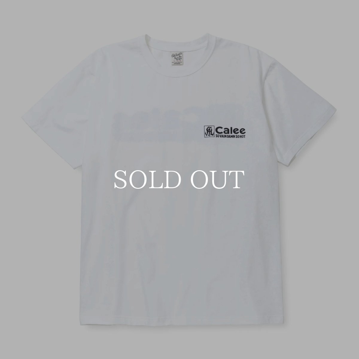 画像3: CALEE  STRETCH CAL NT LOGO TEE ＜NATURALLY PAINT DESIGN＞ (3)