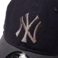 画像5: NEW ERA  9TWENTY Washed Duck ニューヨーク・ヤンキース ネイビー グラファイトバイザー (5)
