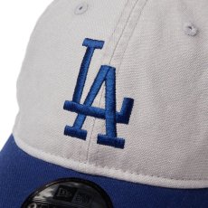 画像5: NEW ERA  9TWENTY Washed Duck ロサンゼルス・ドジャース グレー ダークロイヤルバイザー (5)