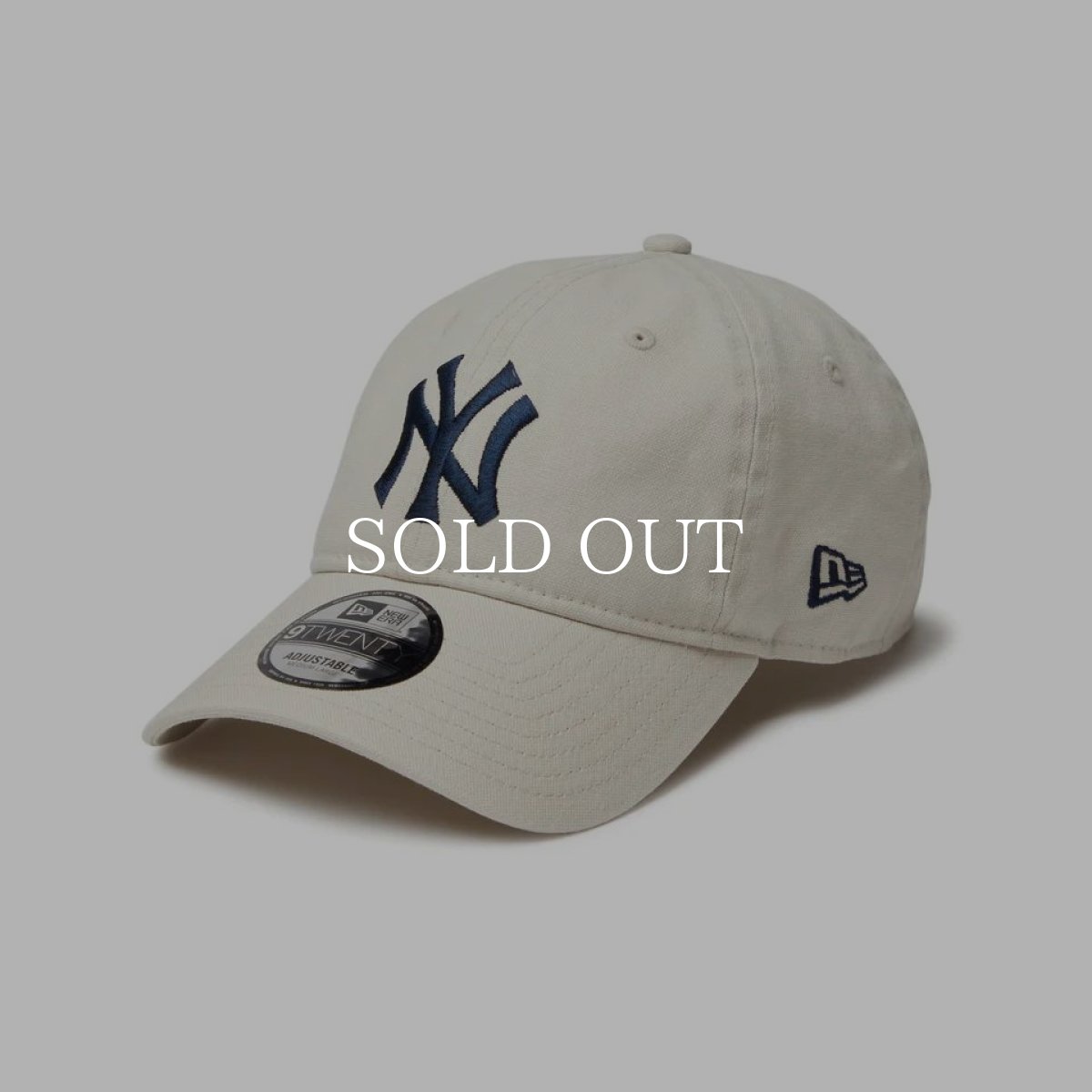 画像1: NEW ERA  9TWENTY Washed Duck ニューヨーク・ヤンキース クローム (1)