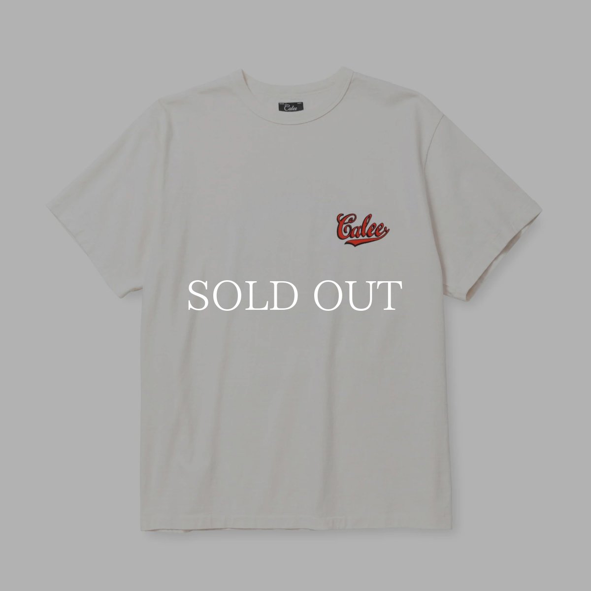画像1: CALEE  BINDER NECK B.L EMBLEM LOGO VINTAGE TEE ＜NATURALLY PAINT DESIGN＞ (1)
