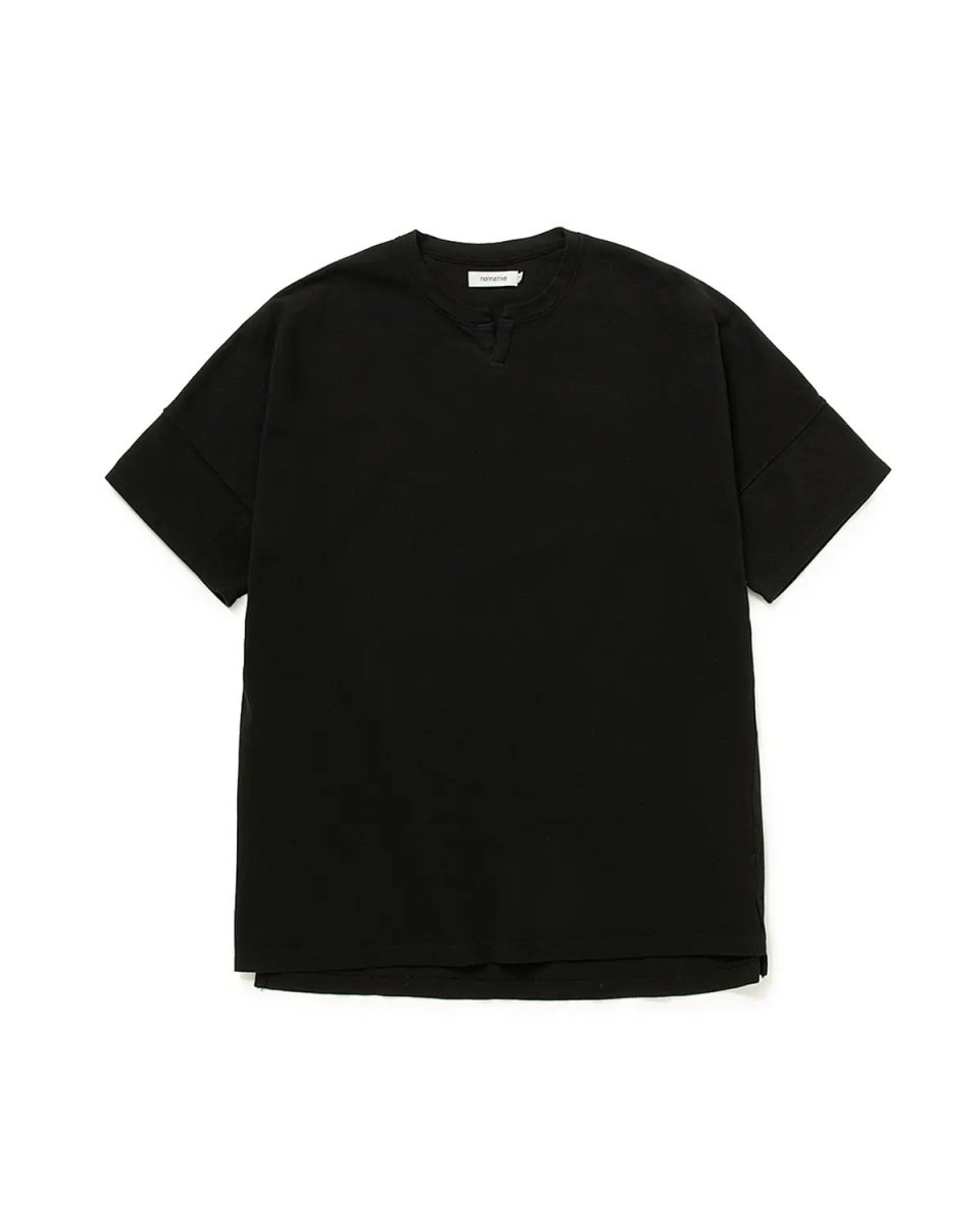 画像1: nonnative CLERK S/S T-NECK TEE COTTON PIQUE OVERDYED (1)