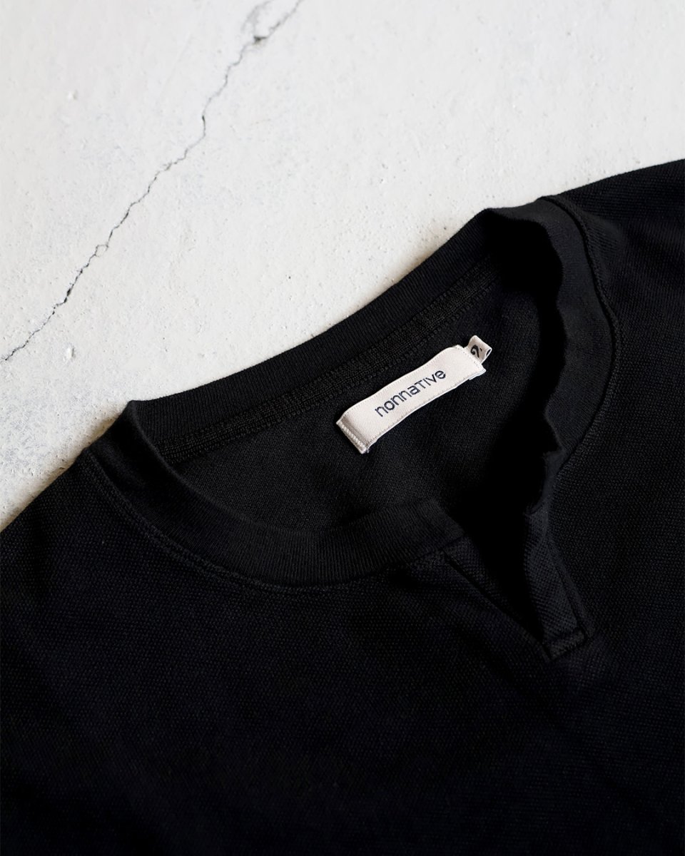画像2: nonnative CLERK S/S T-NECK TEE COTTON PIQUE OVERDYED (2)
