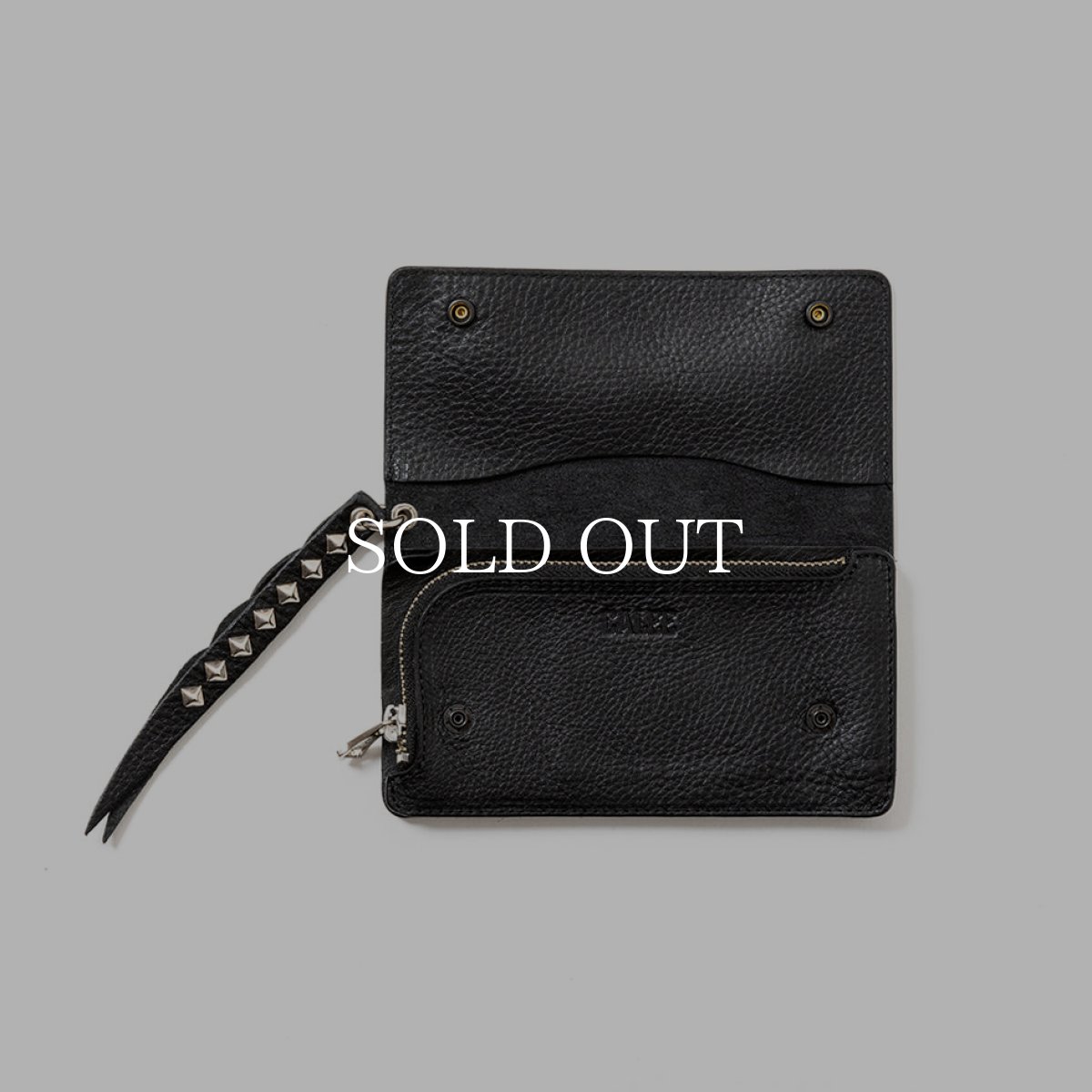 画像3: CALEE  PLANE LEATHER LONG WALLET ＜STUDS CHARM＞ (3)