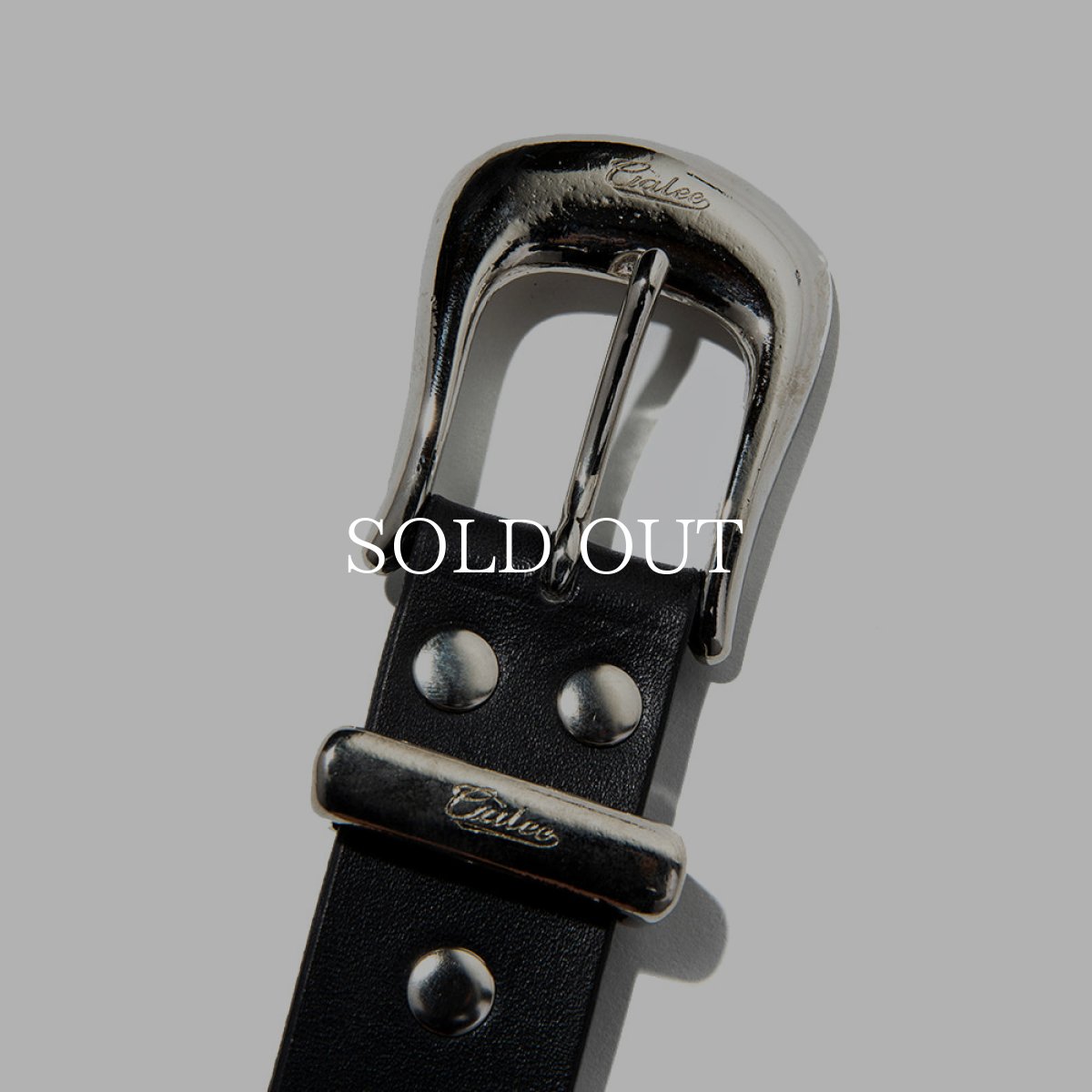 画像2: CALEE  LEATHER PLANE BELT (2)