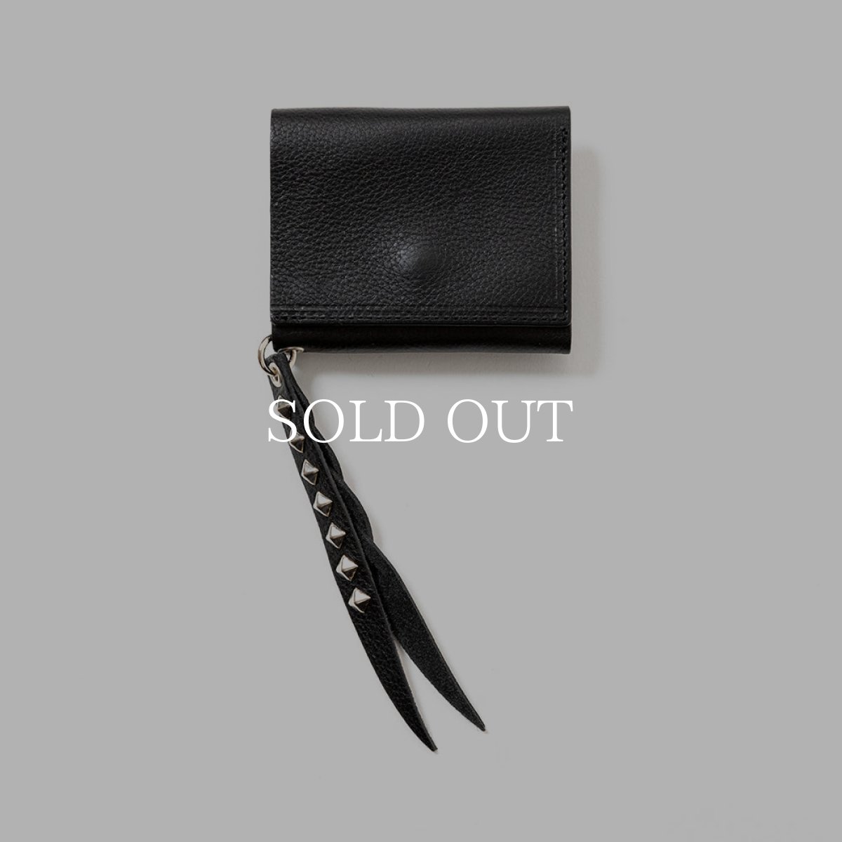 画像1: CALEE  PLANE LEATHER MULTI WALLET ＜STUDS CHARM＞ (1)