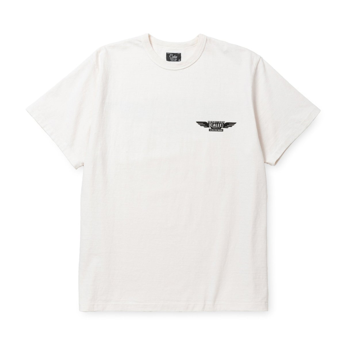 画像2: CALEE  BINDER NECK WING LOGO VINTAGE TEE ＜NATURALLY PAINT DESIGN＞ (2)