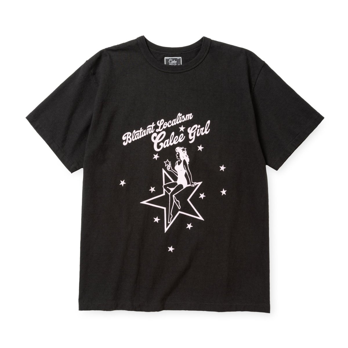 画像1: CALEE  BINDER NECK CAL GIRL VINTAGE TEE (1)