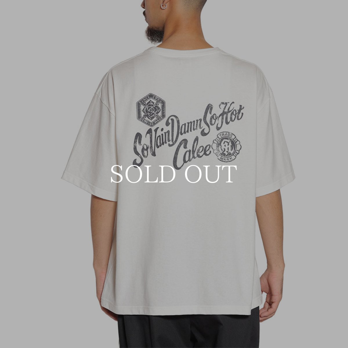 画像6: CALEE  VINTAGE TYPE S.V.D.S.H S/S TEE ＜NATURALLY PAINT DESIGN＞ (6)