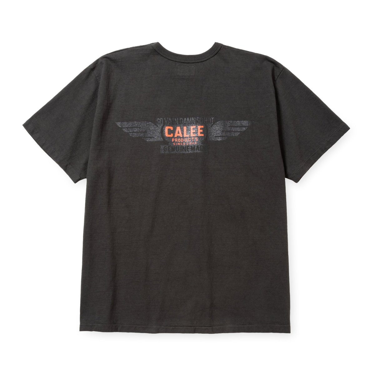 画像3: CALEE  BINDER NECK WING LOGO VINTAGE TEE ＜NATURALLY PAINT DESIGN＞ (3)