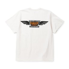 画像1: CALEE  BINDER NECK WING LOGO VINTAGE TEE ＜NATURALLY PAINT DESIGN＞ (1)