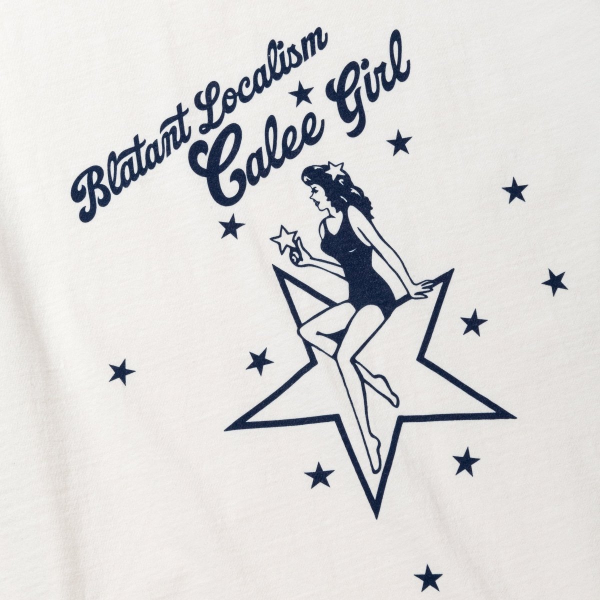 画像4: CALEE  BINDER NECK CAL GIRL VINTAGE TEE (4)