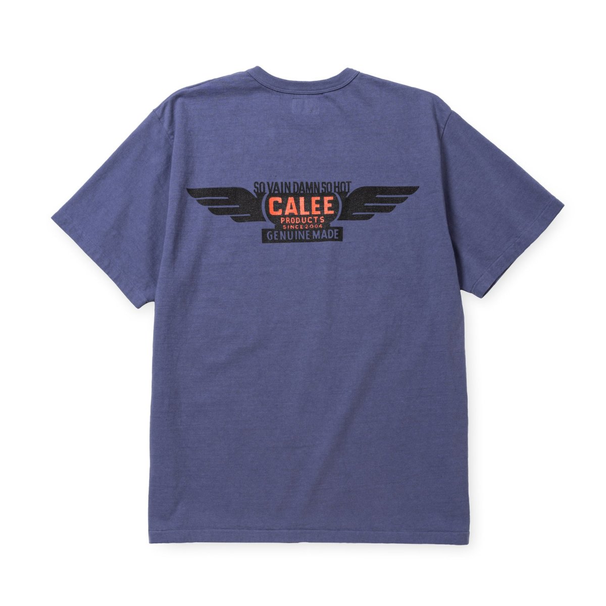 画像5: CALEE  BINDER NECK WING LOGO VINTAGE TEE ＜NATURALLY PAINT DESIGN＞ (5)