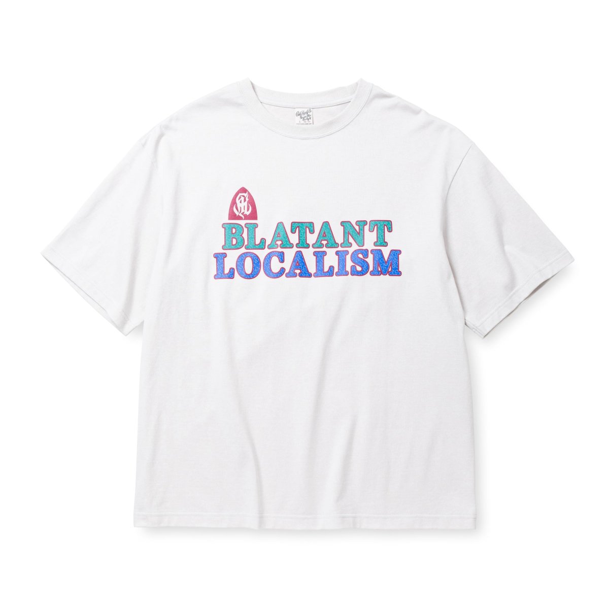 画像1: CALEE  B.L LOGO DROP S/S TEE (1)