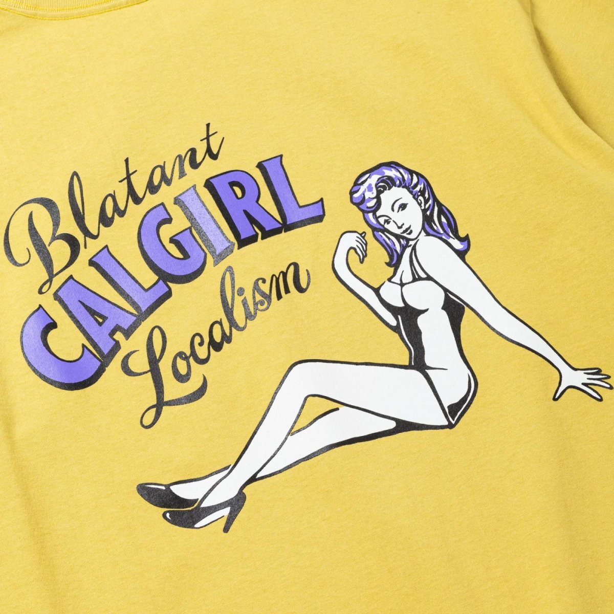 画像11: CALEE  VINTAGE TYPE SYNDICATE RETRO GIRL TEE ＜NATURALLY PAINT DESIGN＞ (11)