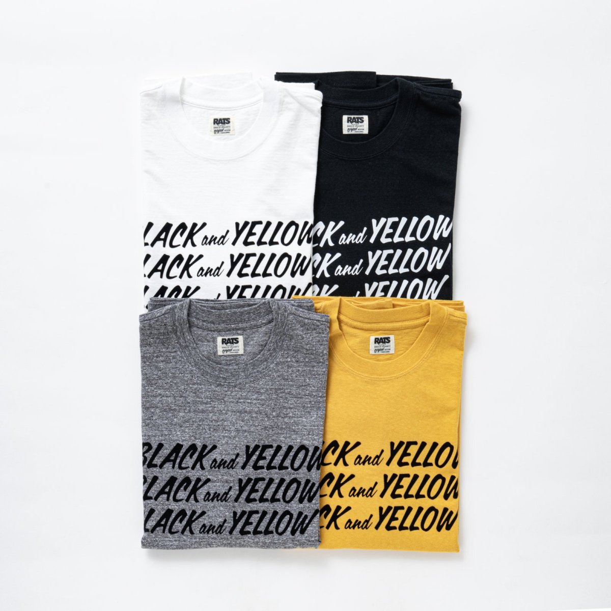 画像8: RATS  BLACK and YELLOW TEE (8)