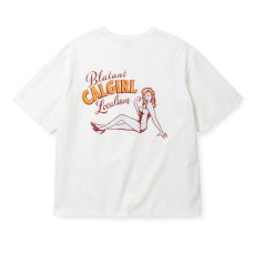 画像1: CALEE  VINTAGE TYPE SYNDICATE RETRO GIRL TEE ＜NATURALLY PAINT DESIGN＞ (1)