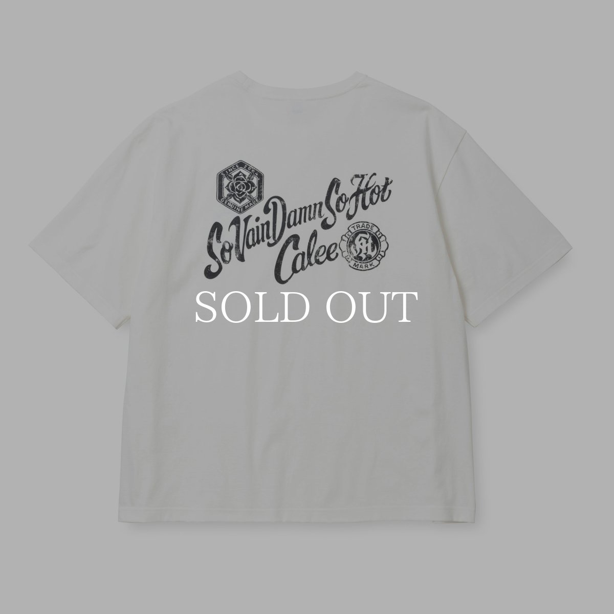 画像3: CALEE  VINTAGE TYPE S.V.D.S.H S/S TEE ＜NATURALLY PAINT DESIGN＞ (3)