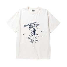 画像2: CALEE  BINDER NECK CAL GIRL VINTAGE TEE (2)