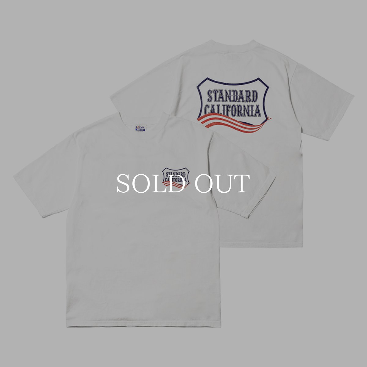 画像1: STANDARD CALIFORNIA  SD Heavyweight Shield Logo T July 4th (1)