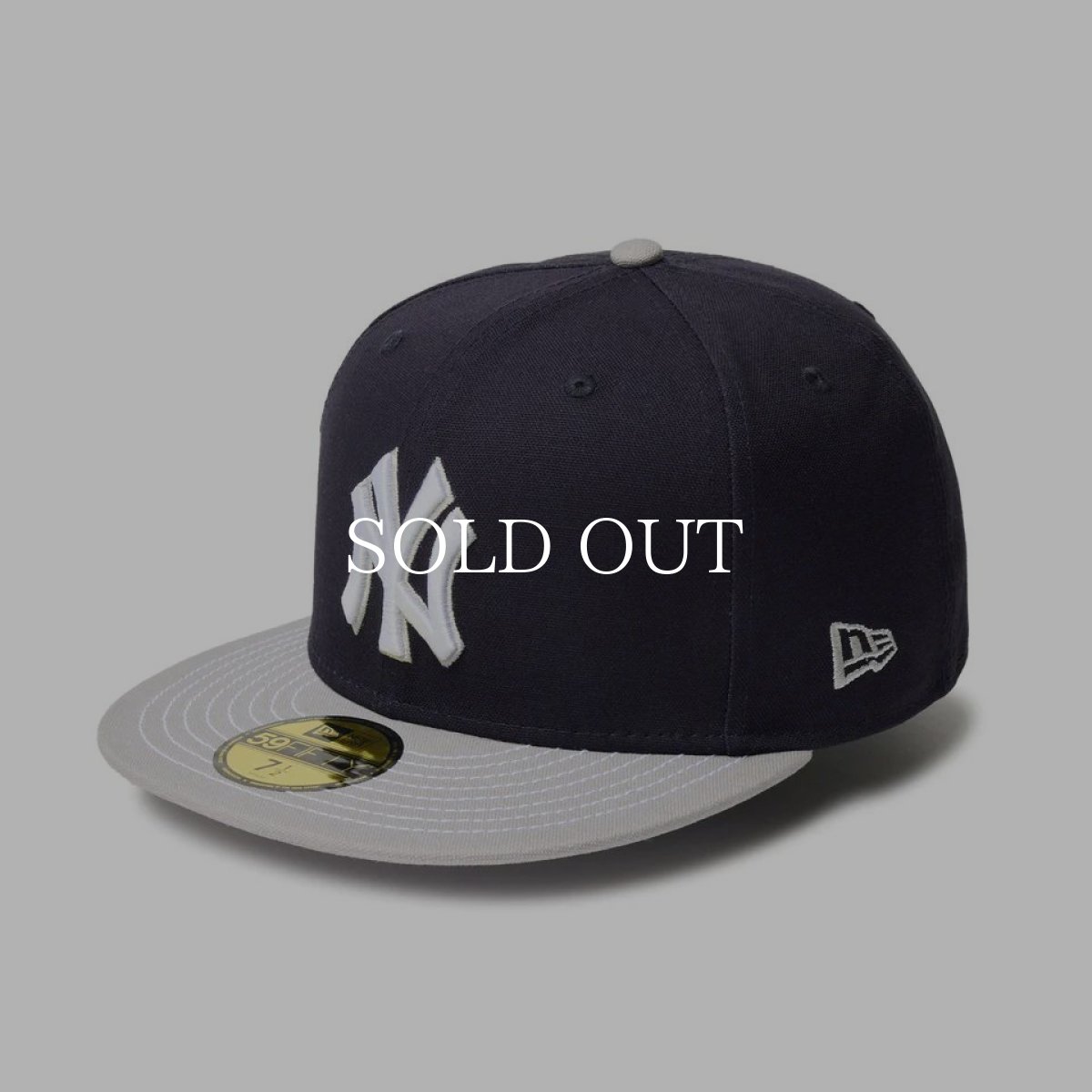 画像1: NEW ERA  59FIFTY Duck Canvas ニューヨーク・ヤンキース ネイビー グレーバイザー (1)