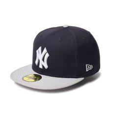 画像1: NEW ERA  59FIFTY Duck Canvas ニューヨーク・ヤンキース ネイビー グレーバイザー (1)