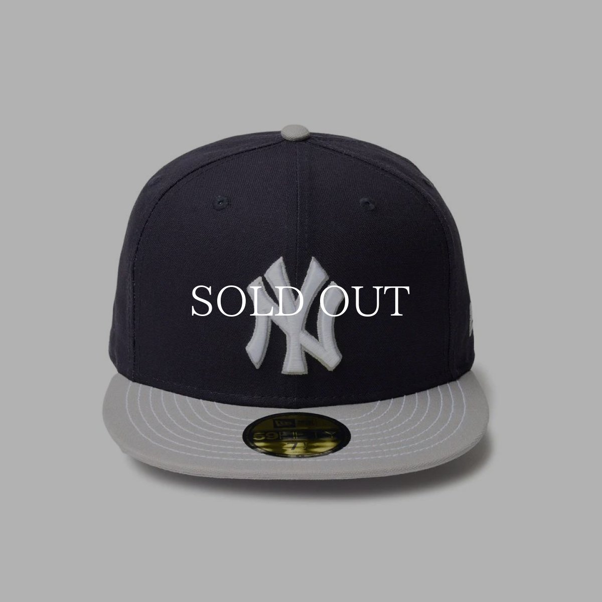 画像2: NEW ERA  59FIFTY Duck Canvas ニューヨーク・ヤンキース ネイビー グレーバイザー (2)