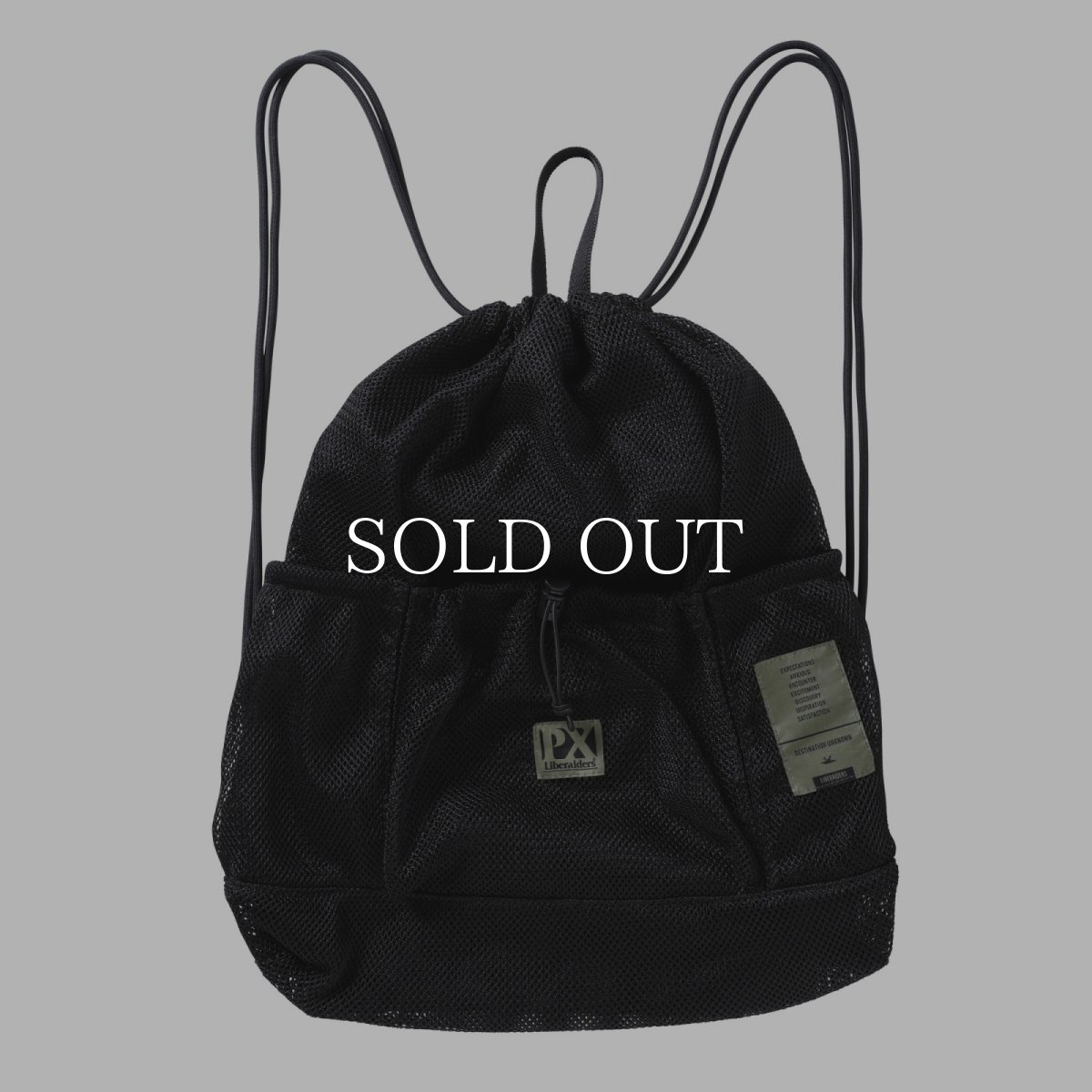 画像1: Liberaiders  PX MESH DRAWSTRING BAG (1)