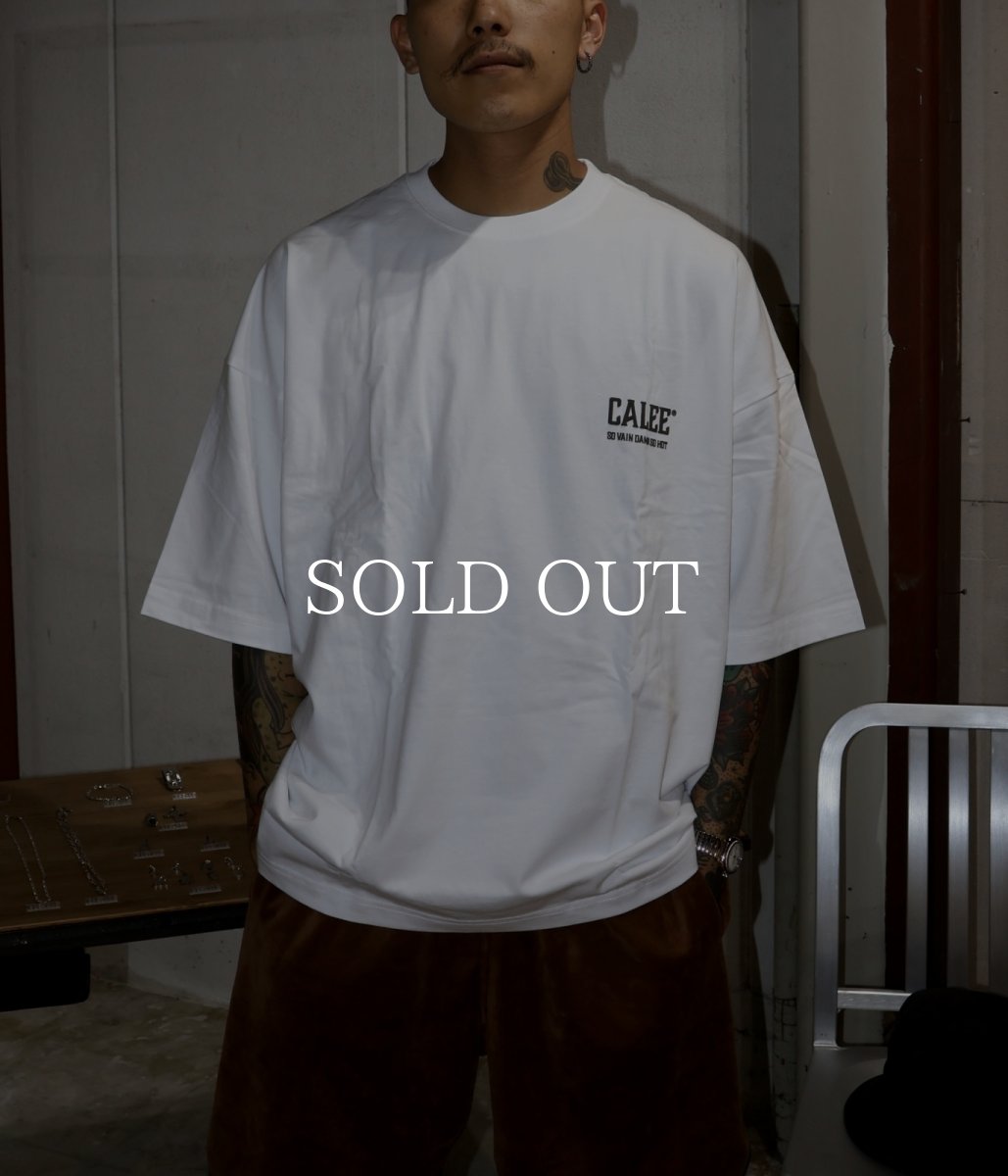 画像11: CALEE  × SHELTECH®︎ CALEE NATIONAL LOGO WIDE TEE (11)