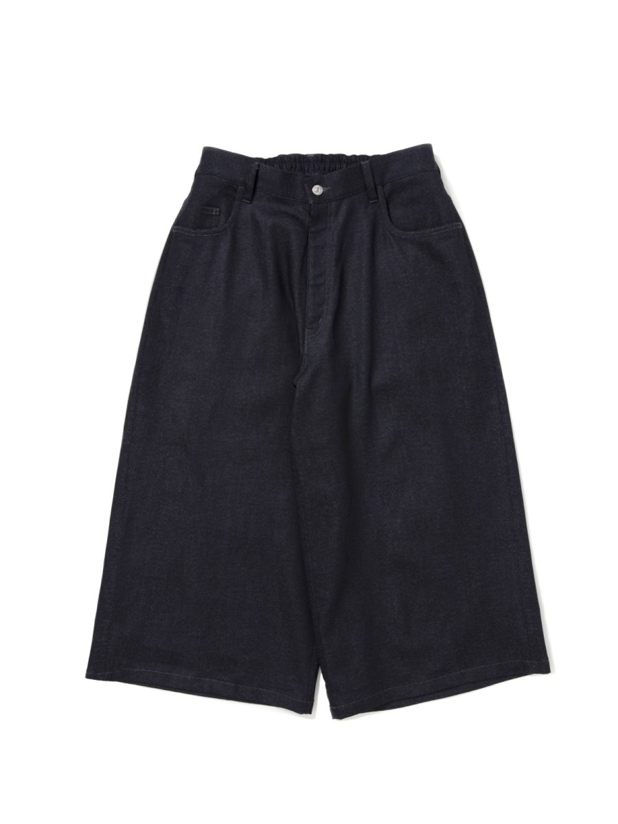 画像4: COOTIE   Reverse Loop Denim 5 Pocket Shin Cut Wide Easy Pants (4)